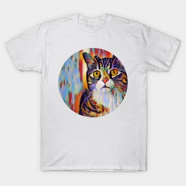 Anxious floppy cat T-Shirt by GoranDesign